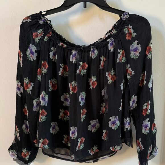 Chelsea Flower For Intermix Floral Off the Shoulder Floral Top XS - Picture 2 of 11